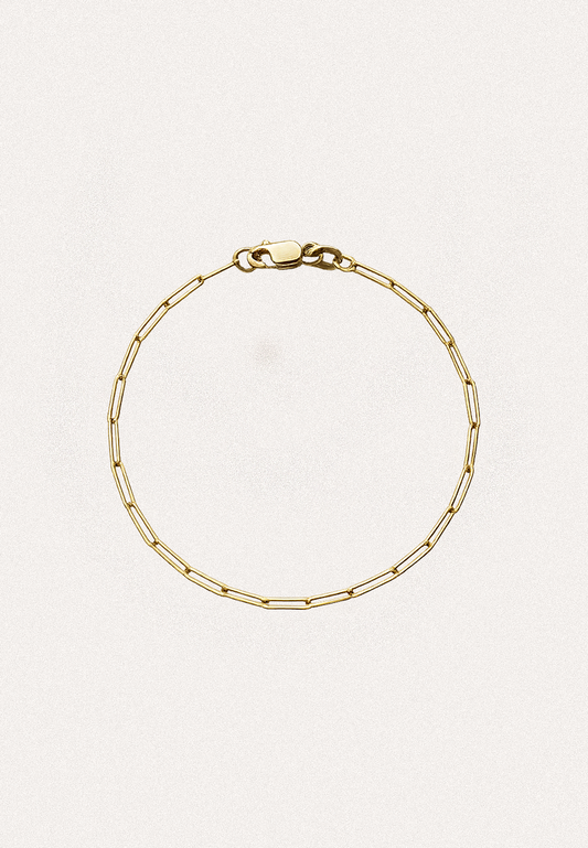 Lightweight Paperclip Bracelet 9ct - Adriana Chede Jewellery