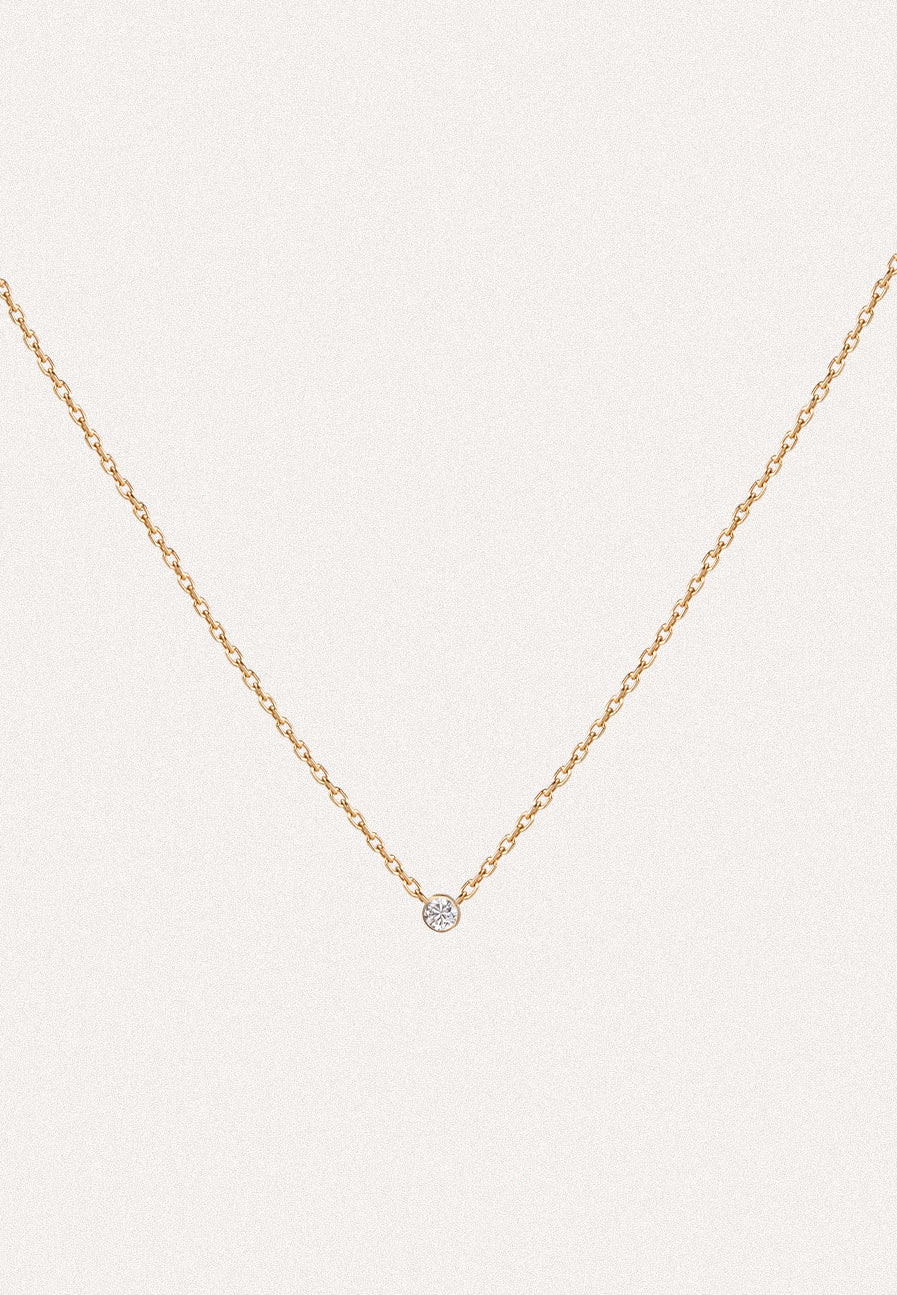 Solitaire Diamond Necklace for women - Adriana Chede Jewellery