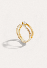 Alcyone Double Band Eternity with Diamonds - Adriana Chede Jewellery London