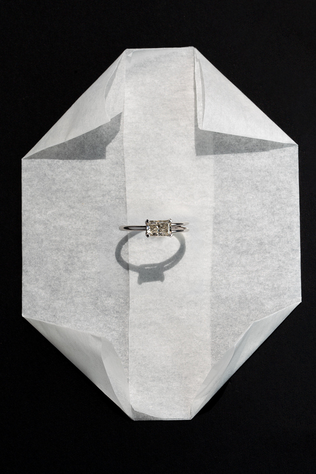 Maia Ring with Radiant Cut Diamond