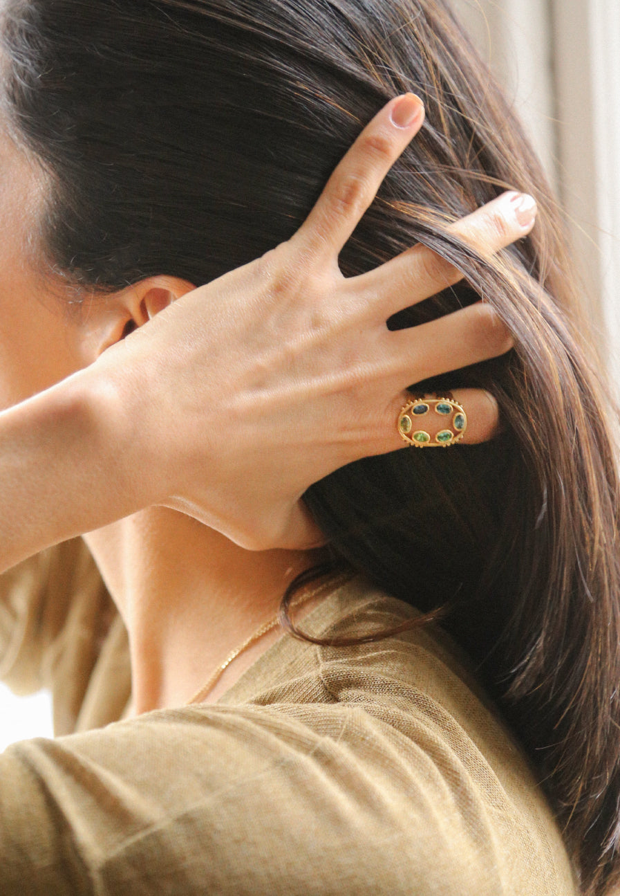 Archipelago Ring with Tourmalines - Adriana Chede Jewellery