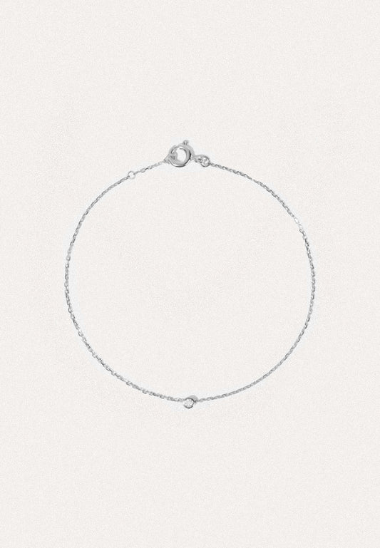 Éclair 18ct Gold Chain Bracelet with Diamond - Adriana Chede Jewellery