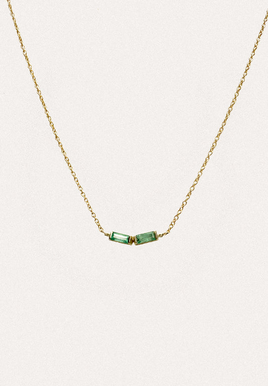 Double Baguette Emerald - Adriana Chede Jewellery