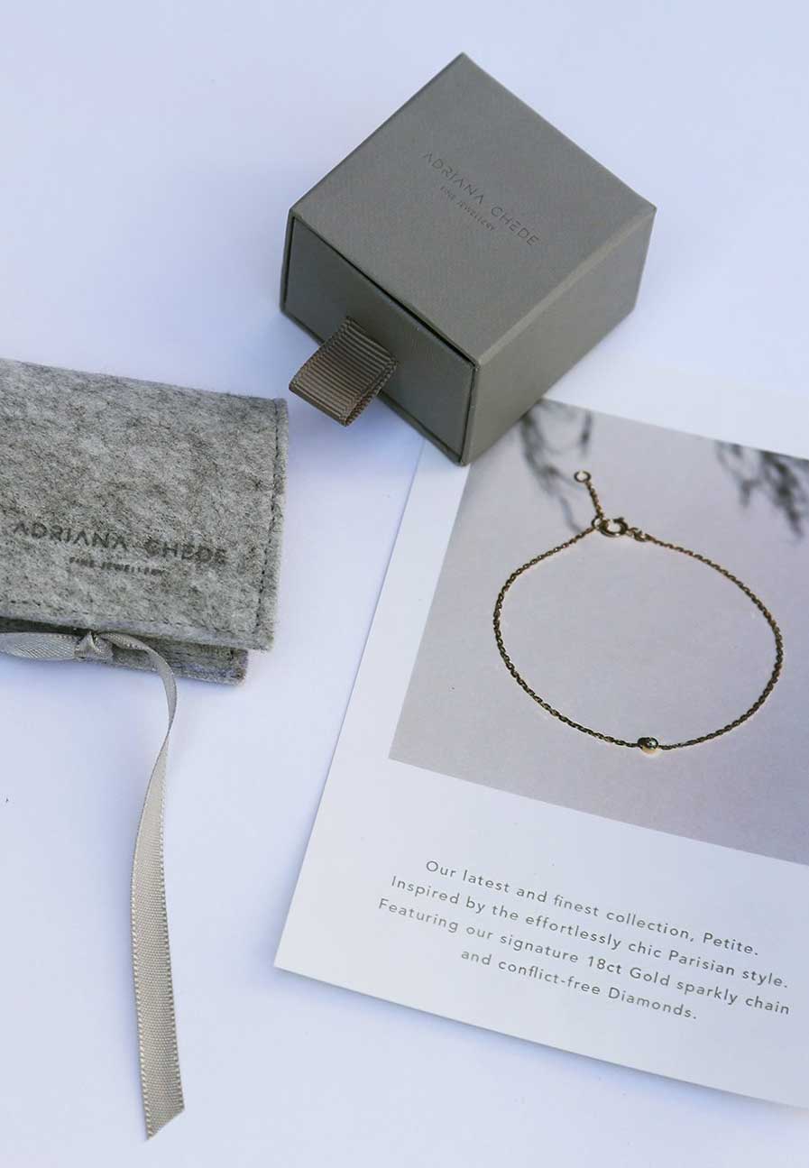 Gift packaging London Adriana Chede Jewellery