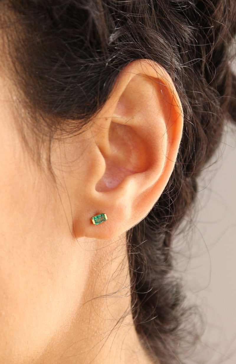 Emerald Stud - Brazilian Gemstone Adriana Chede Jewellery