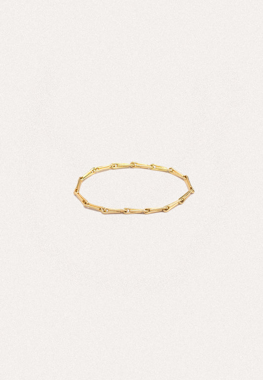 Loa Mini Chain Ring - 18ct Solid Gold Adriana Chede Jewellery London