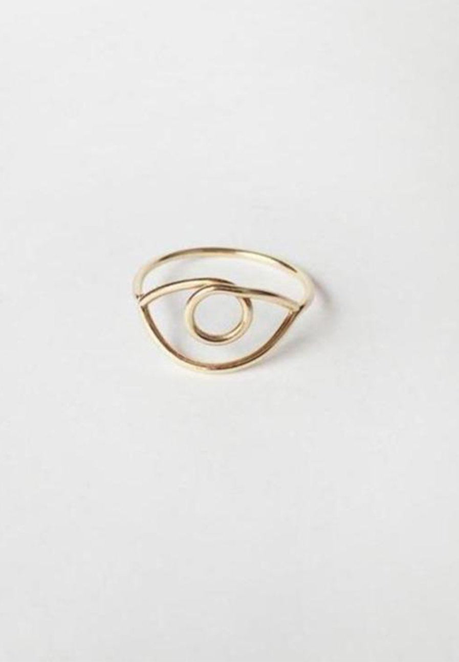 Third Eye Ring solid gold - Adriana Chede Jewellery